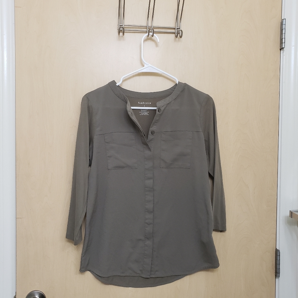 Van Heusen Green Blouse Top